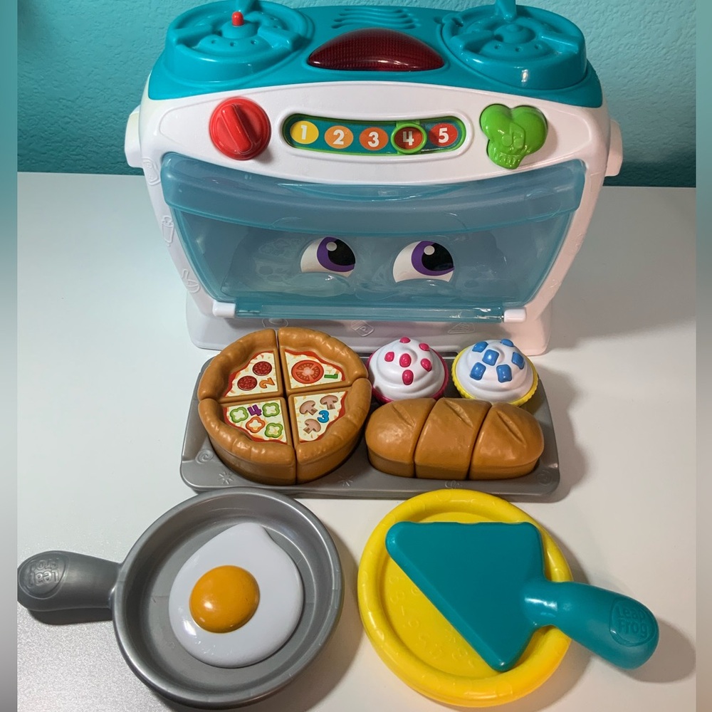 Leapfrog Number Lovin' Oven Blue (Teal), Complete Set, TESTED - WORKS